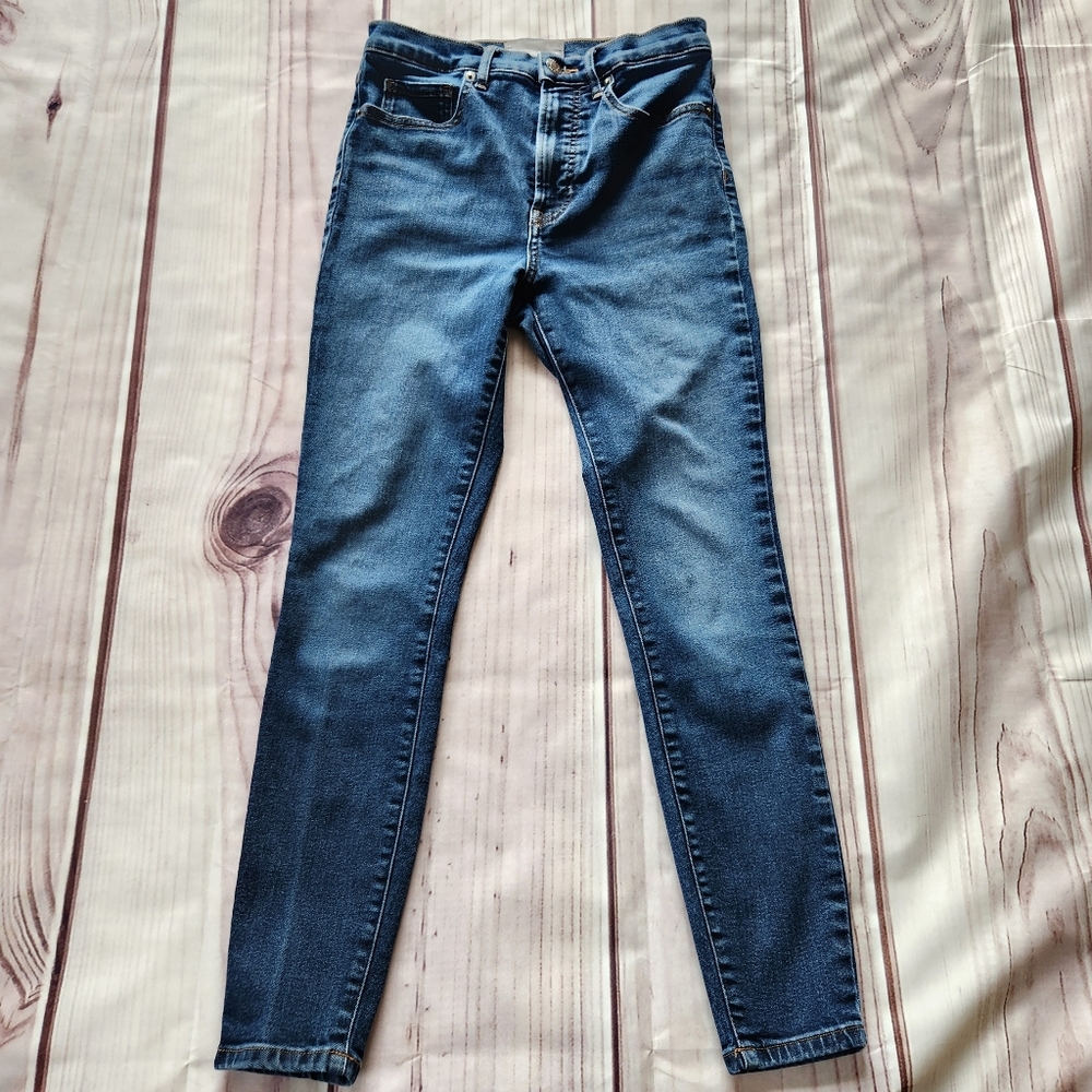 Everlane "The High Rise Skinny Jean" Medium Blue | Women's Size 27 Regular - Picture 3 of 10